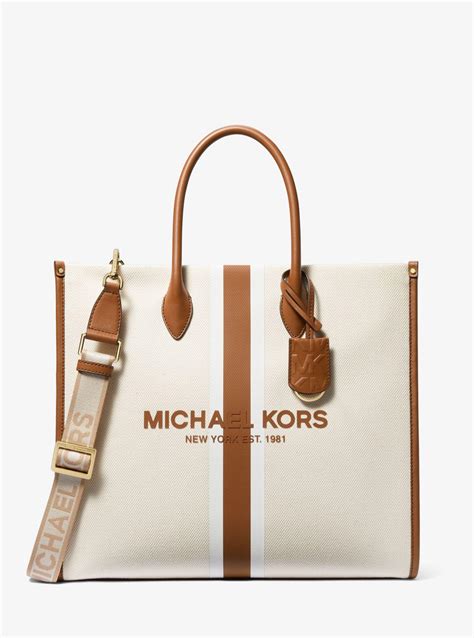 michael kors canvas inside purse|Michael Kors mirella large tote.